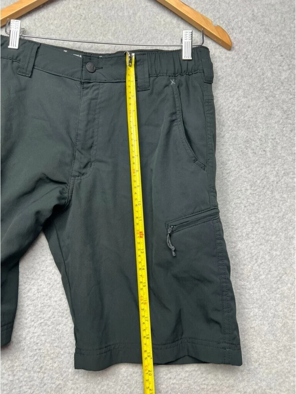 Wrangler Outdoor Series Shorts Mens 32 Black Hiking Cargo Tech Stretch Gorpcore